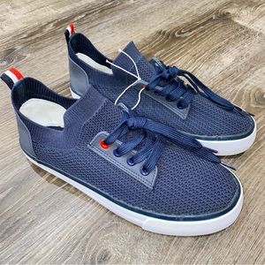 NEW Tommy Bahama Womens Navy Blue Knit LaceUp Low Top Sneaker Tennis Shoe Size 9